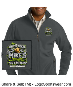 Graffiti logo soft shell jacket. Design Zoom